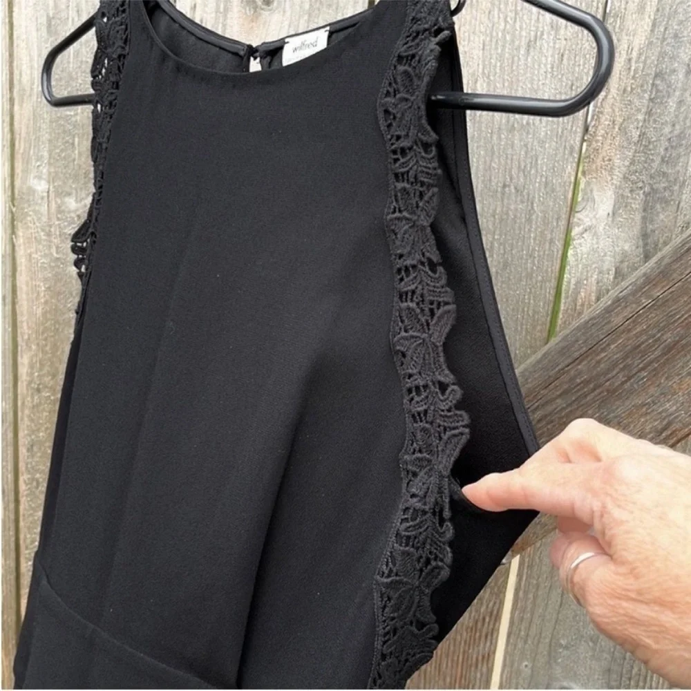 EUC Wilfred / Aritzia Black A-Line Dress Size 2 - Picture 9 of 10